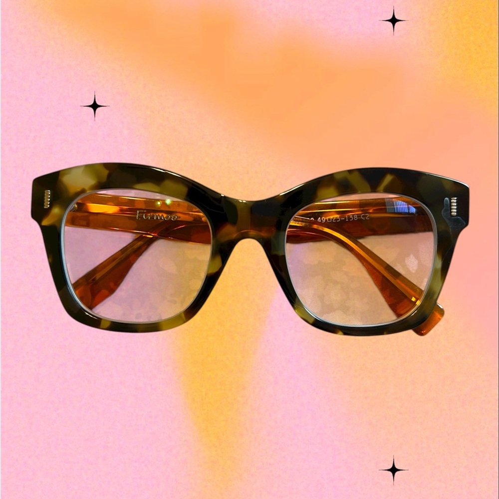 Tortoiseshell / Orange Eyeglasses